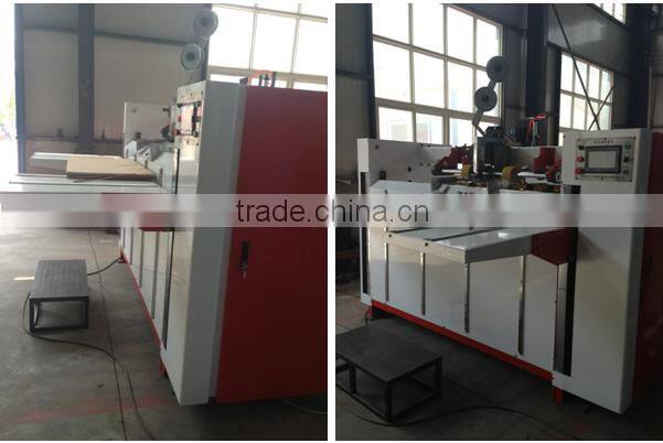 Semi automatic single piece stitcher machine/carton box stitching price/corrugated cardboard box making