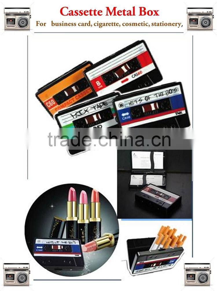 Creative Cassette Shape Metal Storage Box