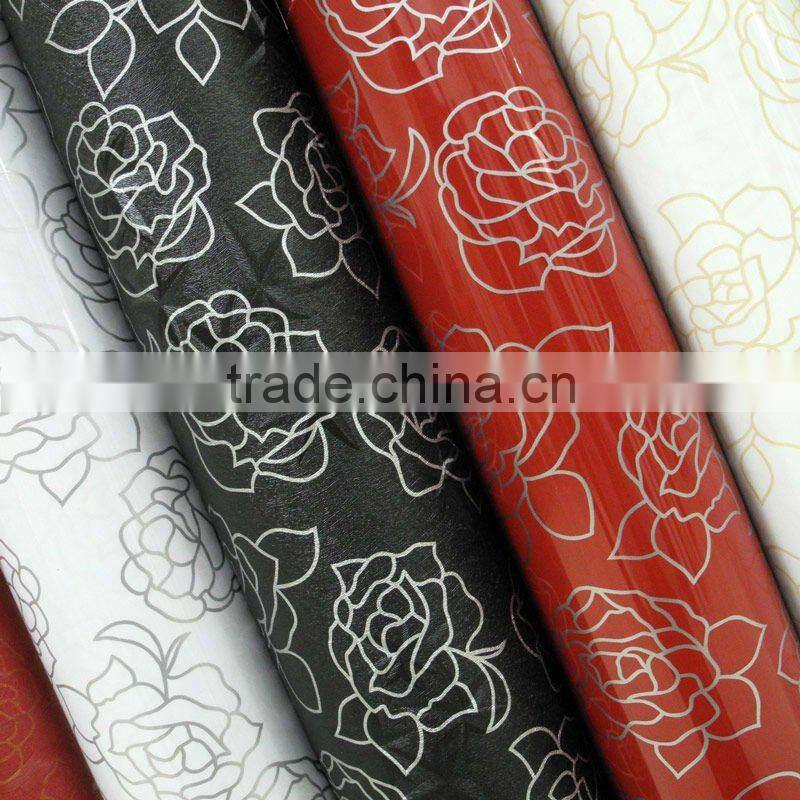 Flower design pvc membrane foil for mdf