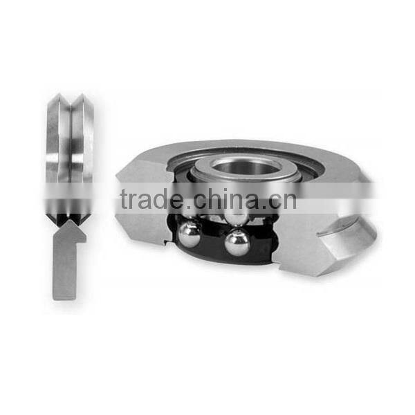 W3 2RS 12mm bore Dual V Guide Wheel Sealed Precision Double Row Angular Contact Ball Bearings