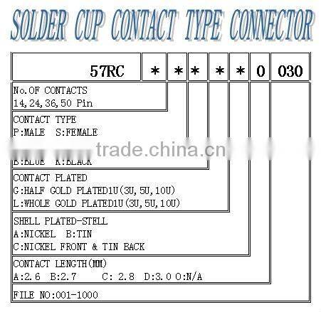 36 Way Male Plug Header Solder Cup Contact 2.16mm Easy Type Connector Certified UL