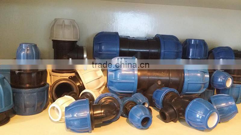 PN16 PP pipe Clamp saddle compression fitting for irrigation