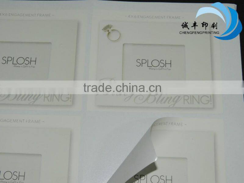 adhesive paper stickers with beauty design logo printed labels