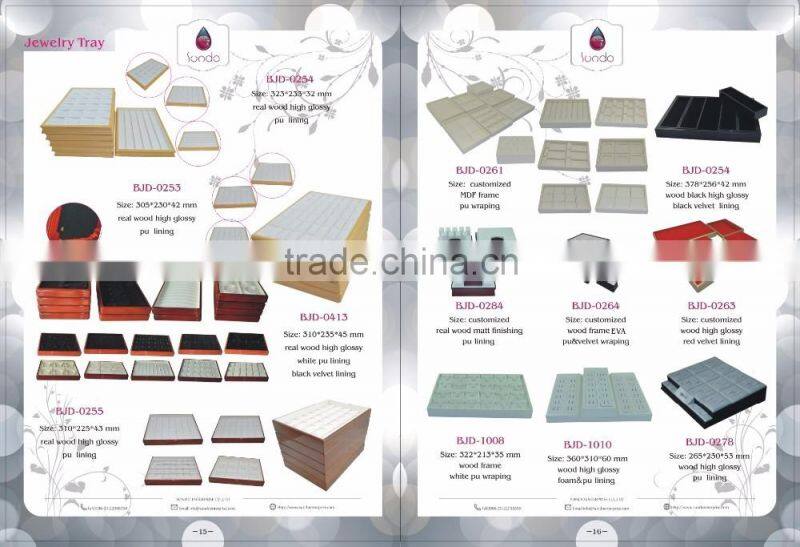 customized design new wooden jewelry tray with drawer