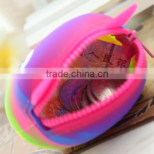 Cheapest novelty bear shaped custom silicone jelly coin purse,ladies wallet and purse