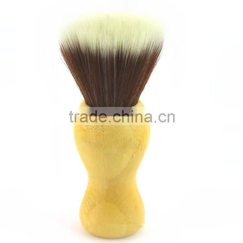 shaving brush for men's personal care with bamboo handle