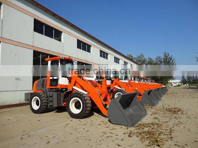4WD ZL20 wheel loader with pallet fork