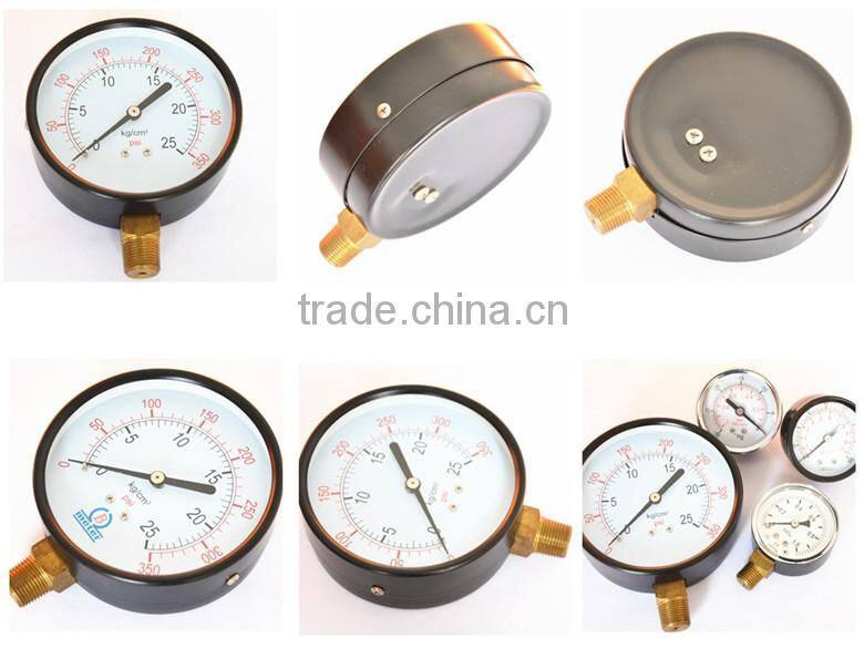 2014 hot sale stainless steel bourdon tube pressure gauge made in china