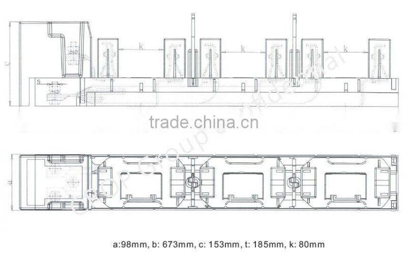 DRAWING High Quality 3 Pole Vertical type Fuse Disconnecting Switch