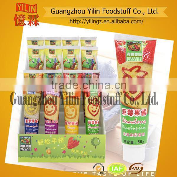80g Strawberry Jam Chinese manufacturer non preservative hot sale