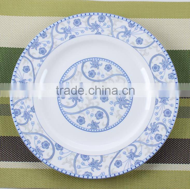 New bone china gold dinner plate, elegant charger plate wholesale