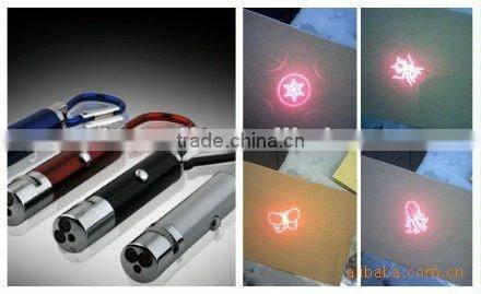 3 in 1 led laser light projection picture with carabiner key chain