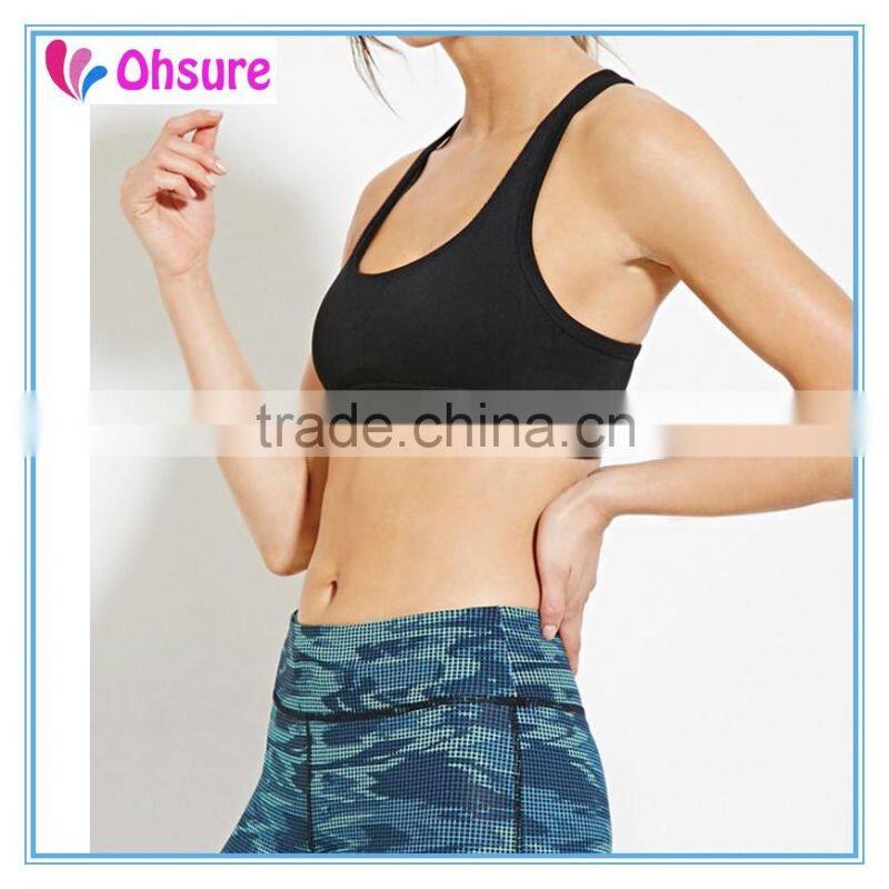 OEM Supply breathable dry fit yoga crop bra sports bra nylon active bra
