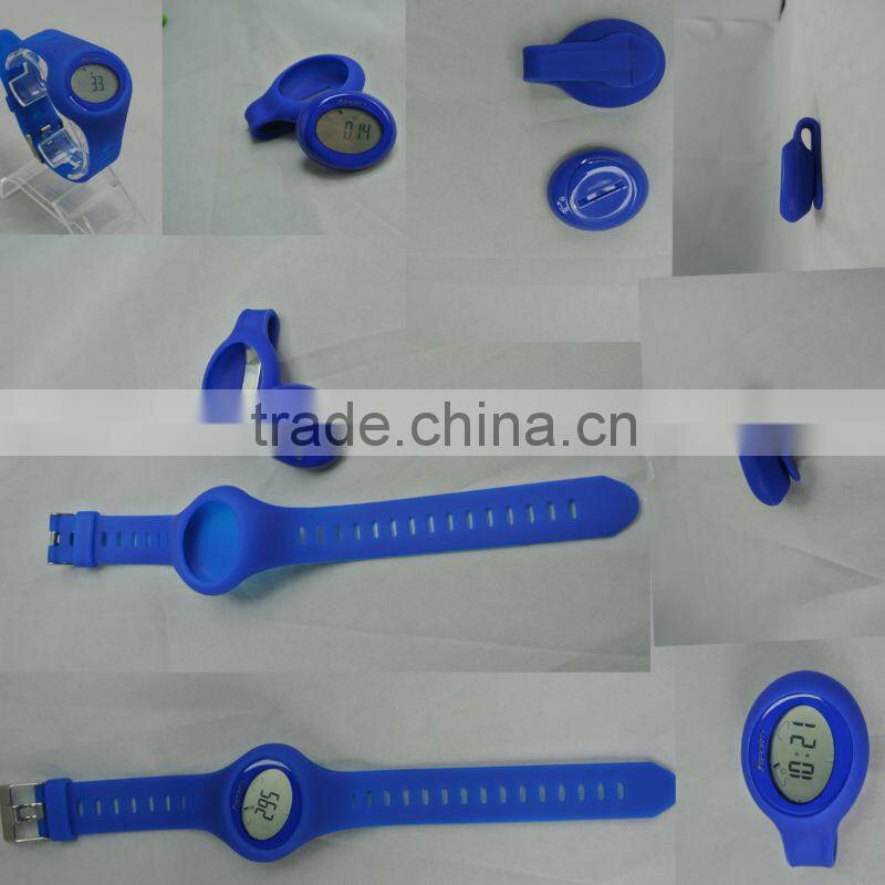 Bluetooth smart wearing or clip multi-functional slim design wrist pedometer