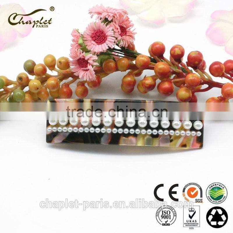 fashion hair barrette with pearl