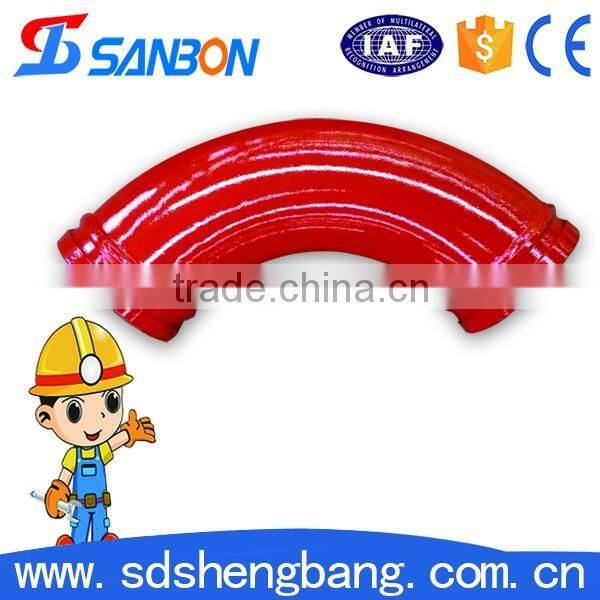 FM/UL certification Carbon steel 90 degree PM concrete pump boom elbow