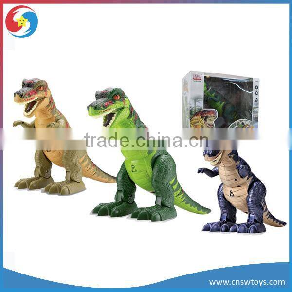 DD0401211 yellow green long neck Walking Roaring Dino