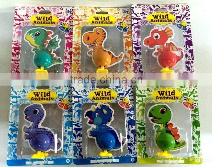 Wind up EVA animal walking dinosaur toy