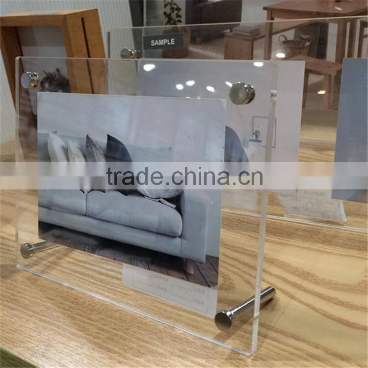 Customized acrylic bar photo frame, picture photo frame, lucite photo frames