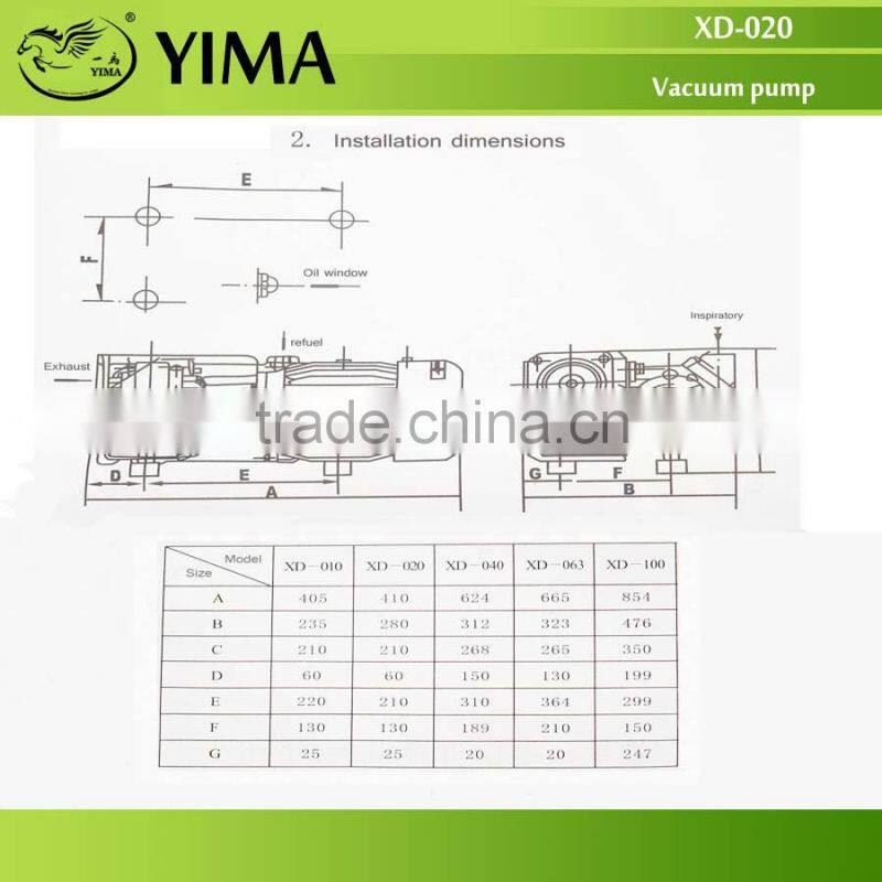 XD-020 Rotary vane small Vacuum Pump