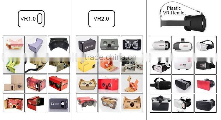 2016hot selling high quality vr 46 acrylic google cardboard biconvex lens virtual reality gear