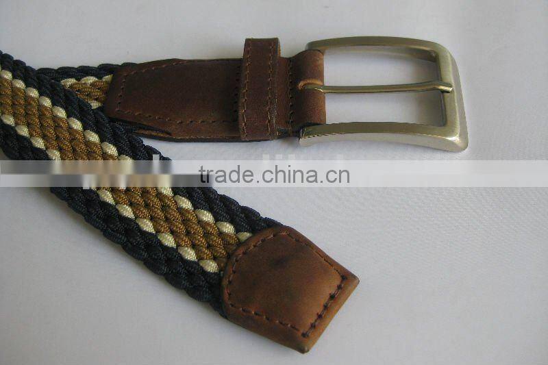 Newest Mens Fabric Woven Stretch Webbing Belt Hot