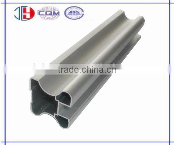 Oval aluminum profile for sliding wardrobe