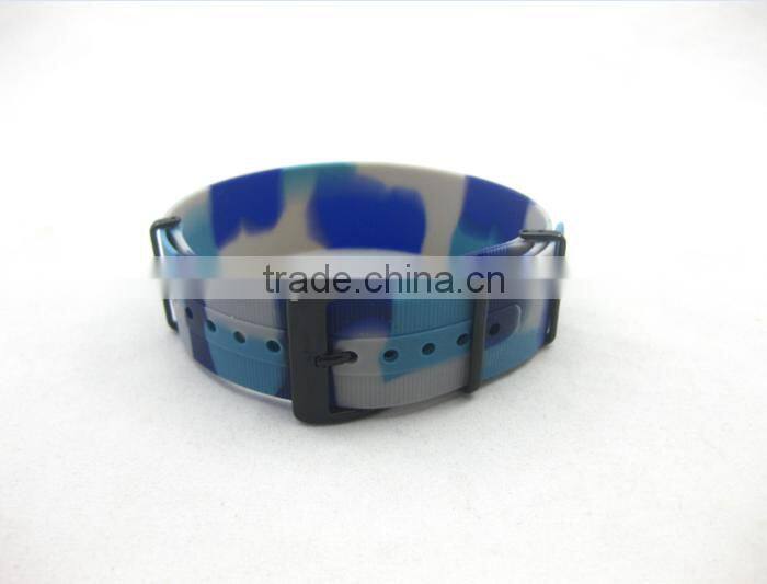 Black stainless steel silicone watch band,Various Size silicone watch band,Fashion 22mm*260mm silicone watch band