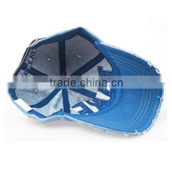 Custom Plain Denim Baseball Cap