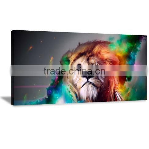 Big Cat Animal Decor Printed Canvas Art For Living Room and Bedroom DWYS02