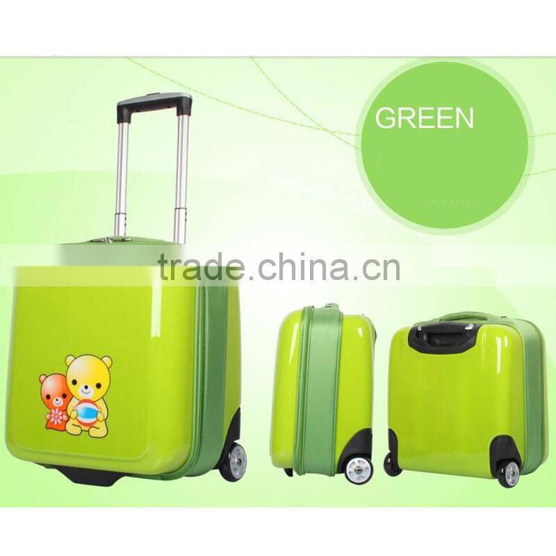16 Inch Kid Cartoon Travel Suitcase Kids School Luggage Trolley Bag