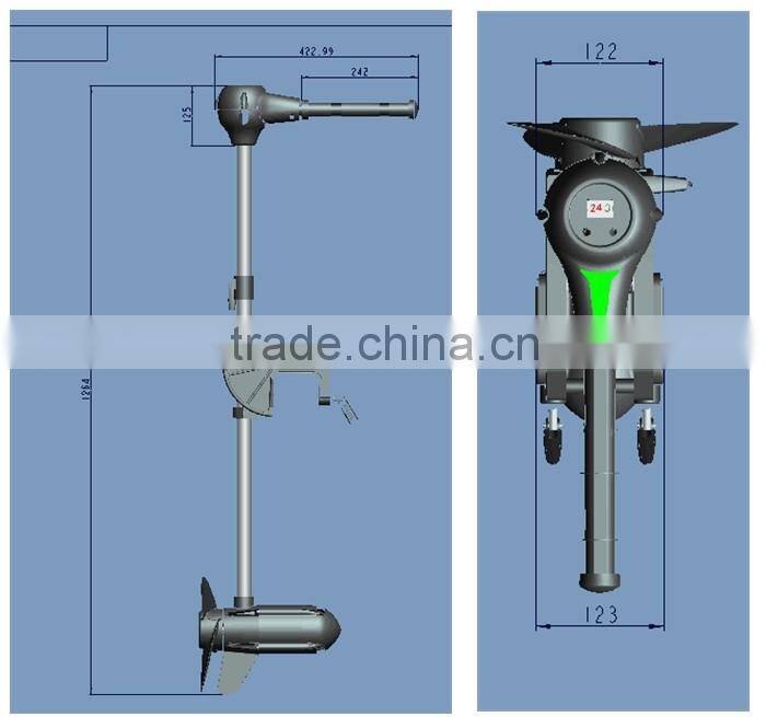 12V China CE Certificate Approved electric trolling motor