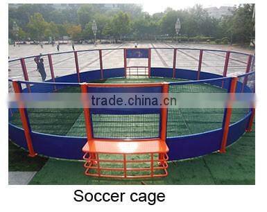 2016 lastest custom steel football cage soccer cage