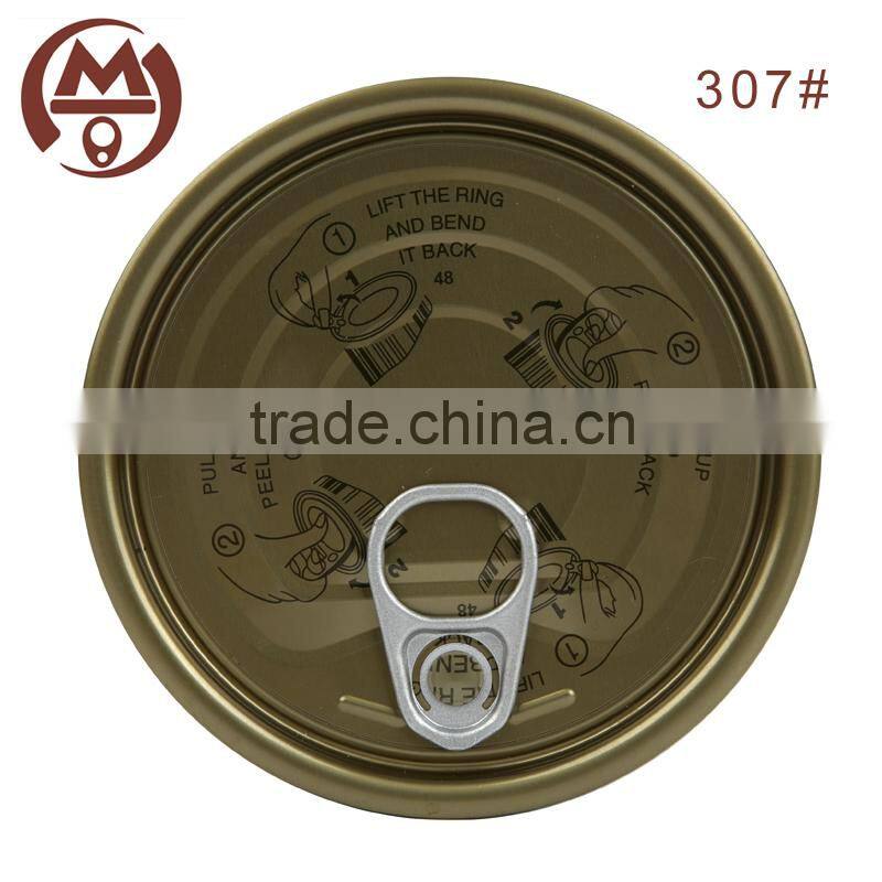 83mm 307# round tinplate canned lids factory in China with best price