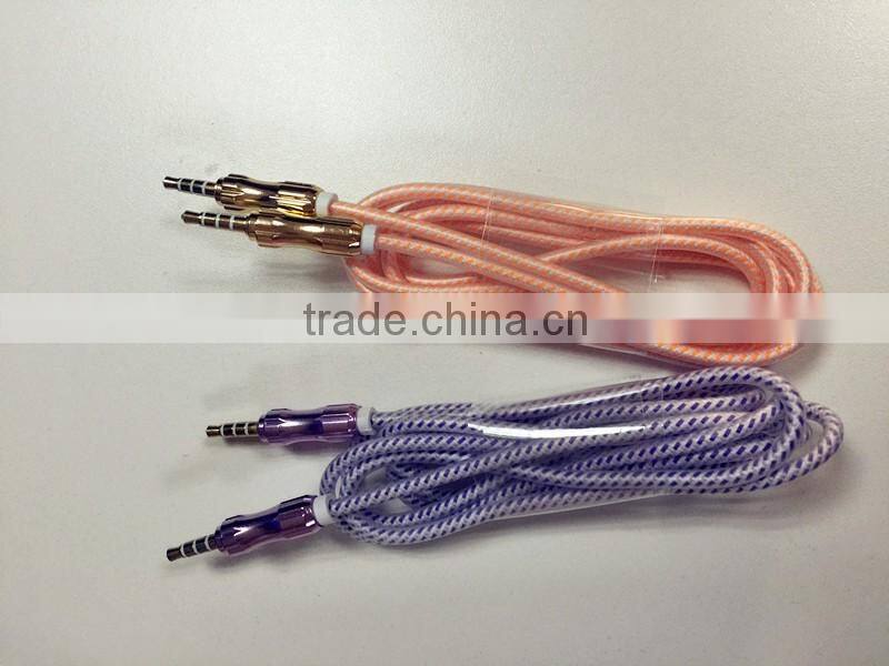 3.5mm male audio aux stereo jack cable