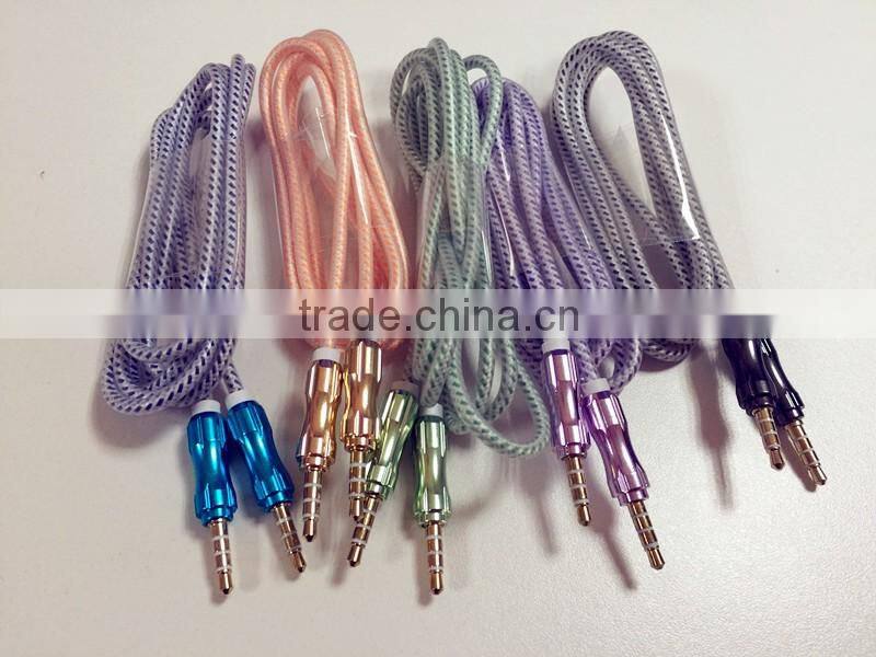 3.5mm male audio aux stereo jack cable