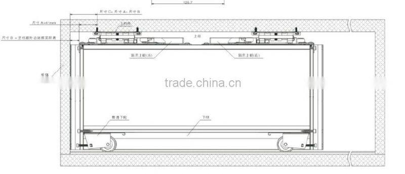 Single Orange Soft Closing Door System Soft Closing Slides
