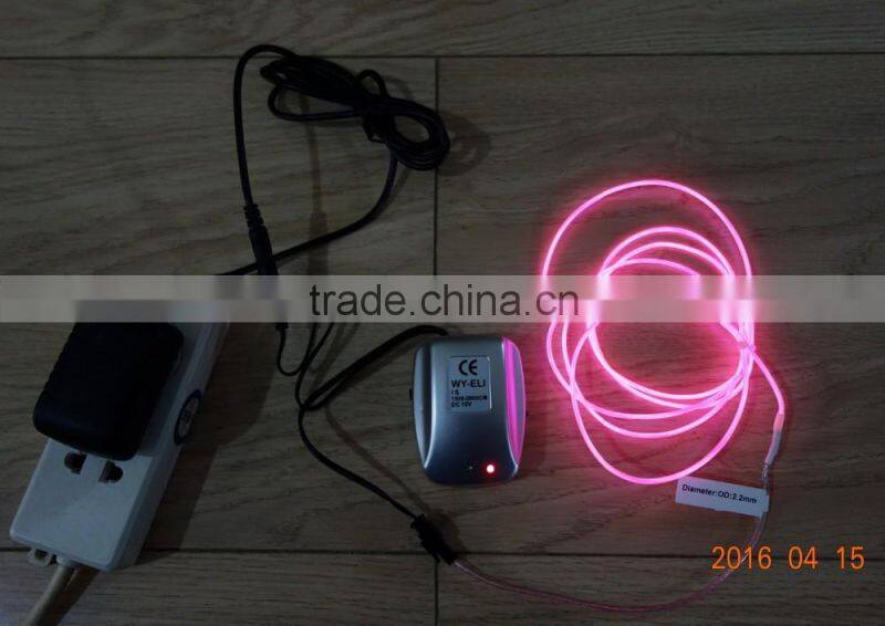 AC110V-240V Sound control INVERTER"Polar light 3"OD:2.6mm White EL WIRE