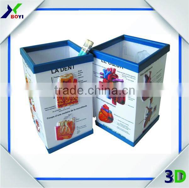 China Factory Direct Custom Medical Style 3D Embossed Pen Holder