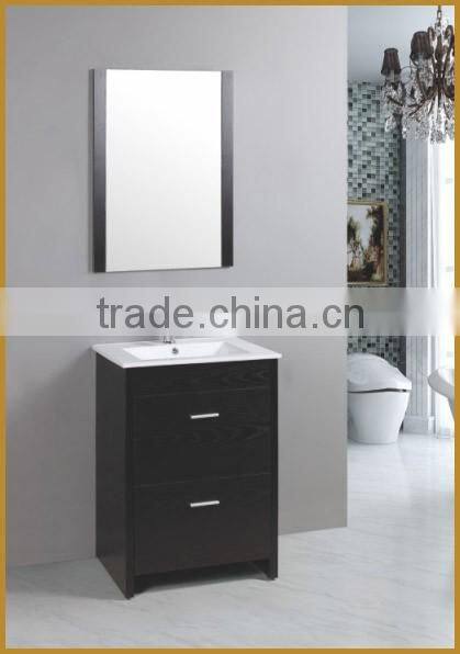 Cheap modern MDF carcase material waterproof mirrored basin bathroom vanity cabinet RA116