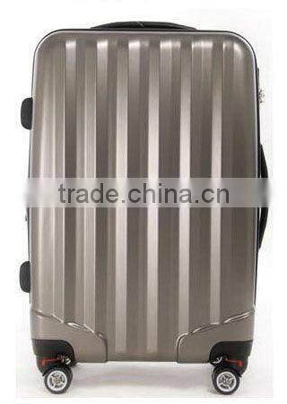 2015 china factory trolley case hot sell iron semitransparent ABS+PC carry-on luggage/carry-on travel bag/carry-on suitcase