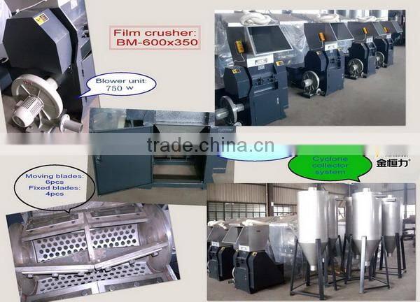 pp/pe plastic film crusher hot selling