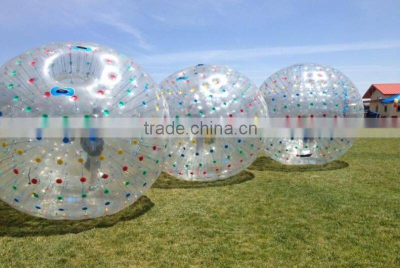 Football shaped inflatable boby zorb ball 3m inflatable bumper soccer for adults