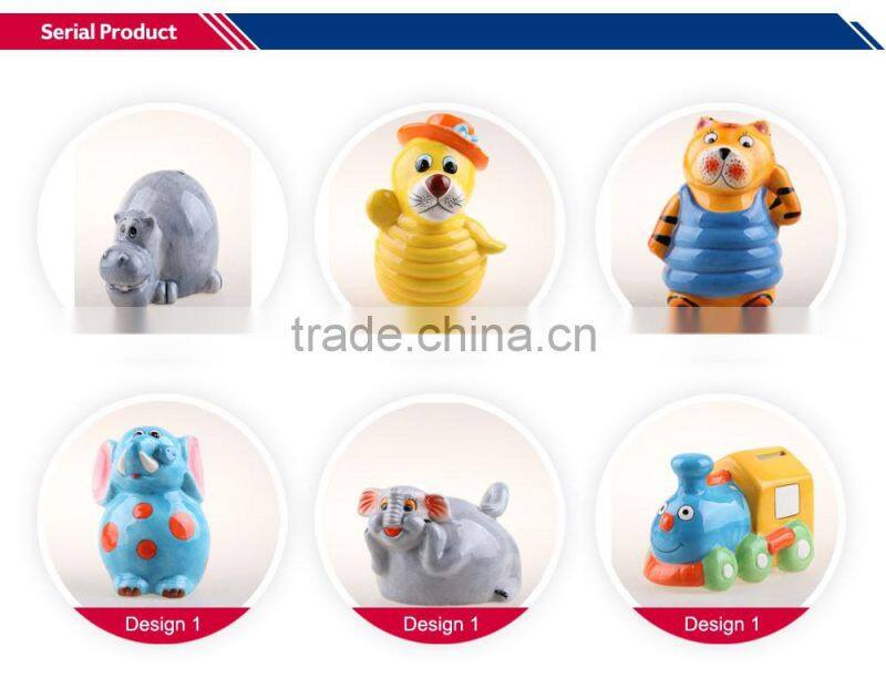 Promotional Funny snail shape ceramic money bank for home decoration