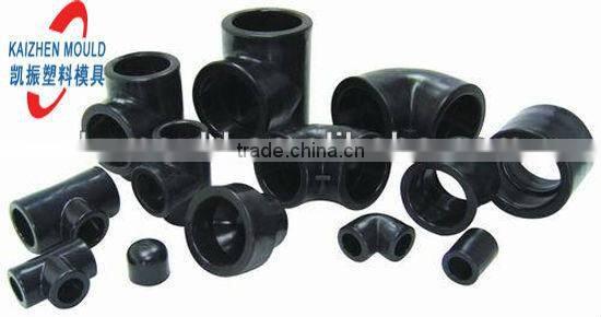 Plastic injection skew tee pipe fitting mould