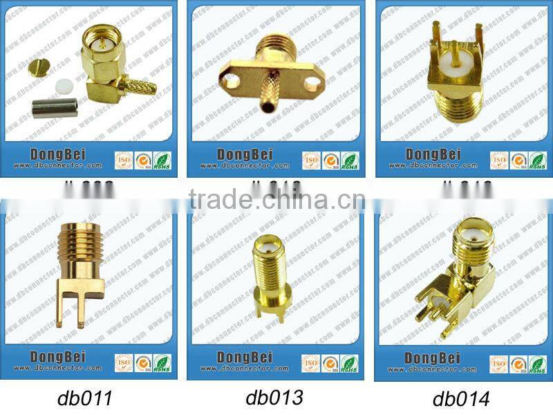 gold plated smb female rf adapter connector from dongbei factory