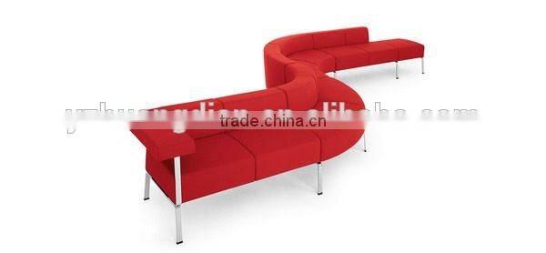 Modern restaurant fabric booth seating YK7040