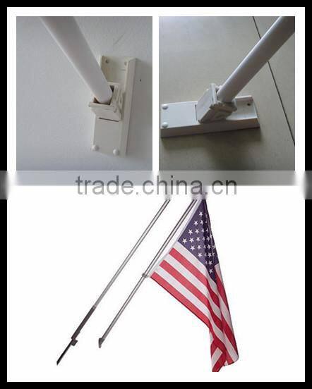 Brand new wall flag with pole