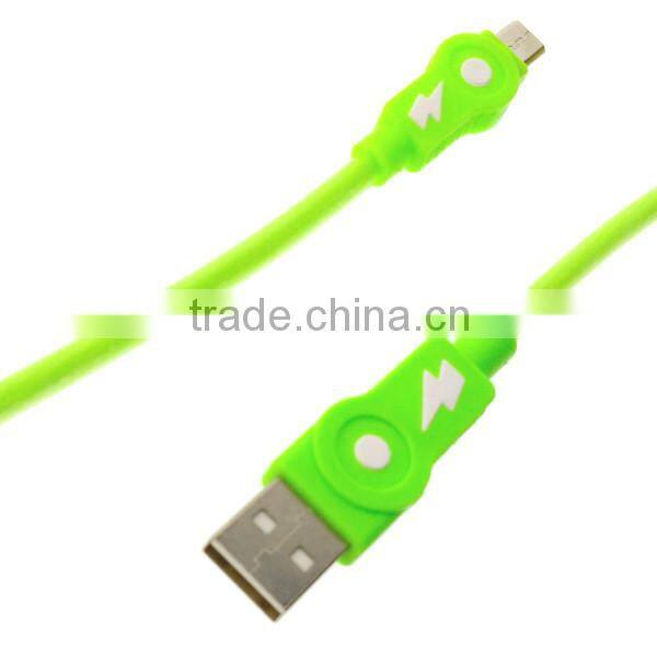 Hot Selling Colorful Micro Braided USB Cable with Aluminum Case for Mobilephone