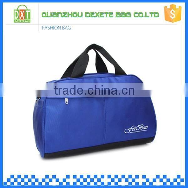 Women blue color tote nylon lightweight duffel bag waterproof